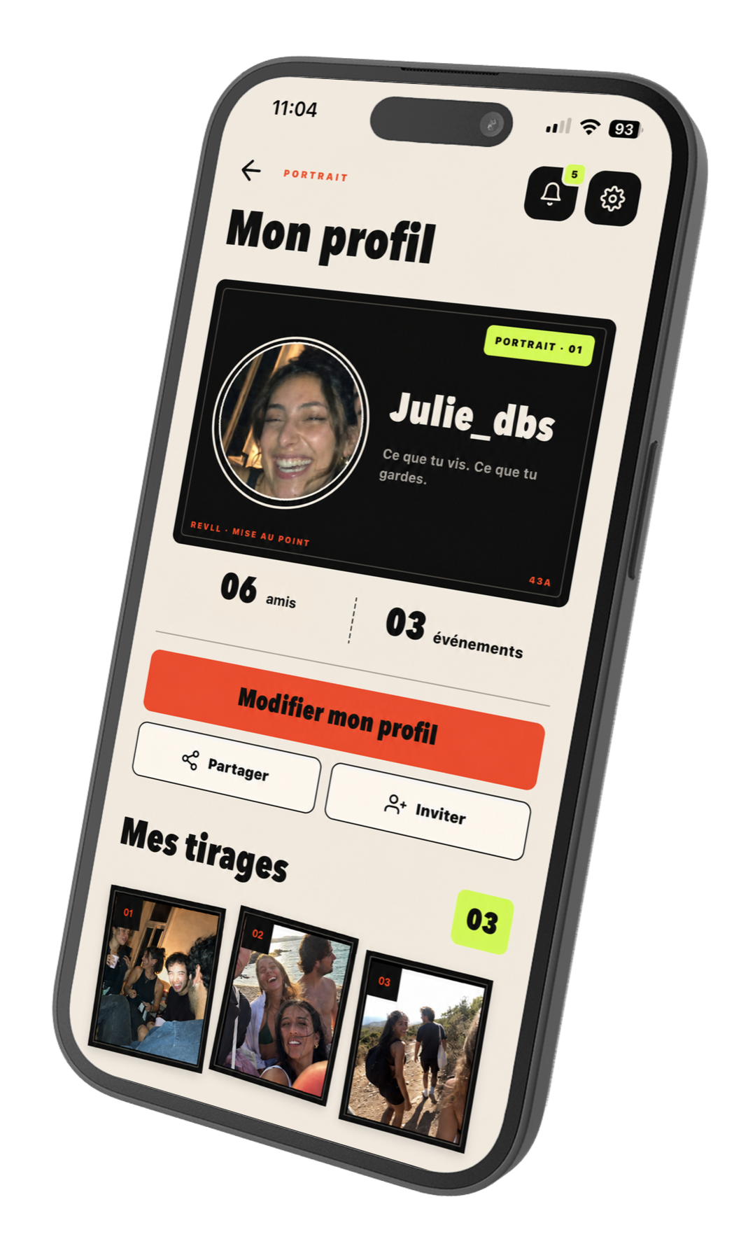 Profil d'une utilisatrice Revll